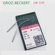 100 ШТ. Иглы для Швейной машины GROZ-BECKERT LWx6T 29BL GEBEDUR Термостойкая Титановая Игла Для Обрезки Кромок брюк