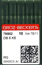 Иглы Groz-beckert DBxK5 75/11 10 шт