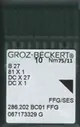 Игла Groz-beckert DCx27 FFG/SES (Bx27FFG) № 75/11 10 шт.