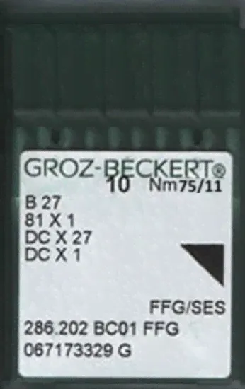 Игла Groz-beckert DCx27 FFG/SES (Bx27FFG) № 75/11 10 шт.-0