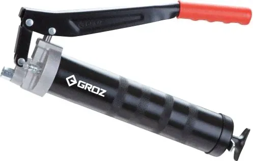 Шприц для смазки рычажного типа GROZ GR42630 со стальной трубкой и насадкой, двойной поршень-0