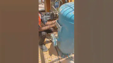 AIR OPERATED GREASE PUMP (GROZ)   AUTOMATIC LUBRICATION SYSTEM (BHS) #batchingplant #groz #bhs