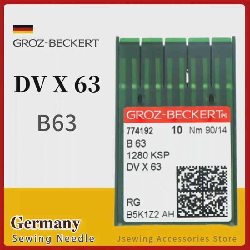 10ШТ Швейные Иглы DVX63 Groz-Beckert Для Промышленной Швейной Машины Цепного Стежка 1280 KSP-0